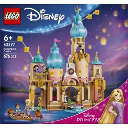 LEGO | Disney Princess 43297 Il Castello di Rapunzel, Giocattolo con 4 Mini Bamboline e Figura di Pascal, Regalo Bambine 6+