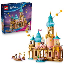 LEGO | Disney Princess 43297 Il Castello di Rapunzel, Giocattolo con 4 Mini Bamboline e Figura di Pascal, Regalo Bambine 6+