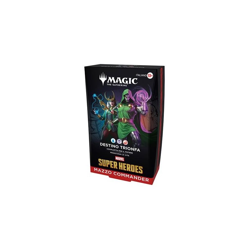 Wizards Of The Coast - Magic The Gathering - Marvel Super Heroes - Commander Decks - Destino Trionfa - ITA