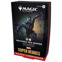 Wizards Of The Coast - Magic The Gathering - Marvel Super Heroes - Commander Decks - Wakanda Per Sempre - ITA