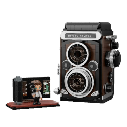 Pantasy 85050 - Retro'- Fotocamera Reflex a doppia Lente
