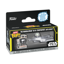 Bitty Pop! - Star Wars - The Mandalorian in N1 Starfighter With Grogu