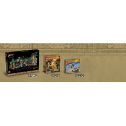 LEGO Indiana Jones 77012 L'Inseguimento dell'Aereo a Elica, Modello Aeroplano e Macchina Giocattolo dal film l'Ultima Crociata