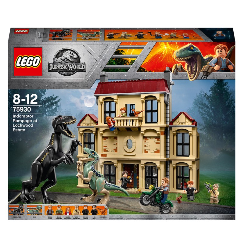 LEGO 75930  Jurassic World Attacco dell'Indoraptor al Lockwood Estate - Usato completo con scatola ed istruzioni