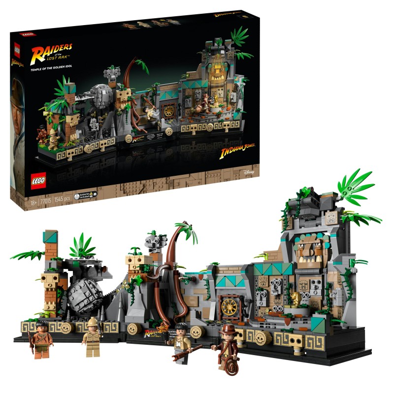 LEGO Indiana Jones 77015 Il Tempio dell’Idolo d’Oro, Kit di Costruzione per Adulti, Set dal Film I Predatori dell'Arca Perduta