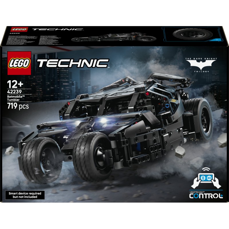 LEGO42239 Technic Batmobile Tumbler, Macchina Telecomandata Giocattolo di Batman con Sterzo e Luci Funzionanti, Preordine