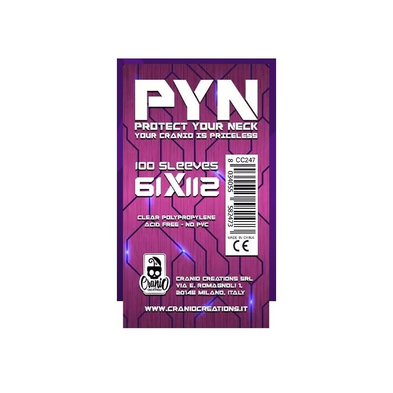 Cranio Creations - PYN 100 Bustine Protettive - 61 x 112 MM