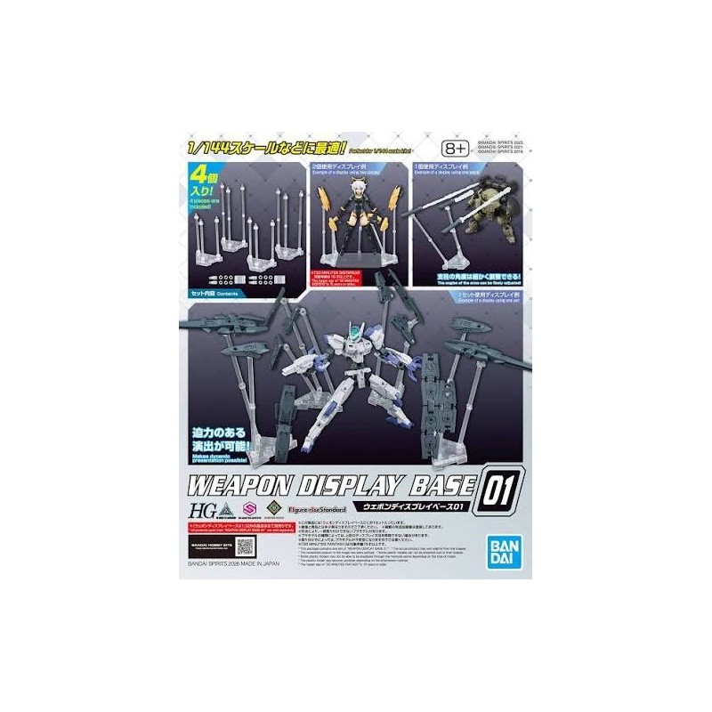 Bandai Model Kit - HG Weapon Display Base 01 Clear
