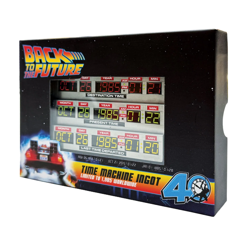 Fanattik - Back to The Future - Time Machine Ingot - Limited to 1985 Worldwide - Ritorno al futuro