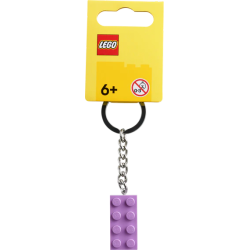 LEGO Portachiavi Keychain Brick 2x4 dark Purple 854304