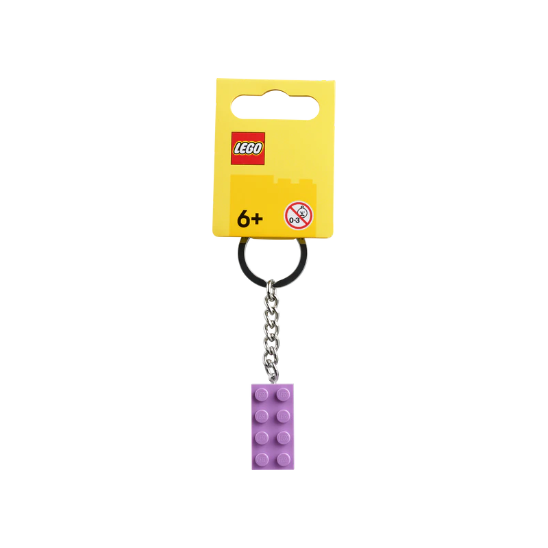 LEGO Portachiavi Keychain Brick 2x4 dark Purple 854304