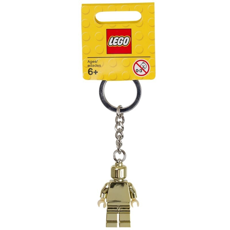 LEGO portachiavi Keychain Minifigure chrome Gold 850807