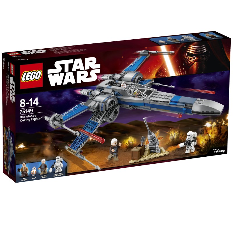 LEGO 75149 Star Wars Resistance X-Wing Fighter USATO completo con istruzioni originali