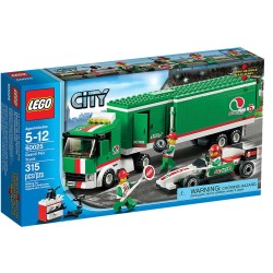 LEGO 60025 City Camion da Gran Premio - Usato con istruzioni - senza scatola