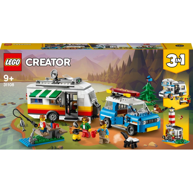 LEGO 31108 Creator Vacanze in Roulotte - Usato con istruzioni originali - senza scatola