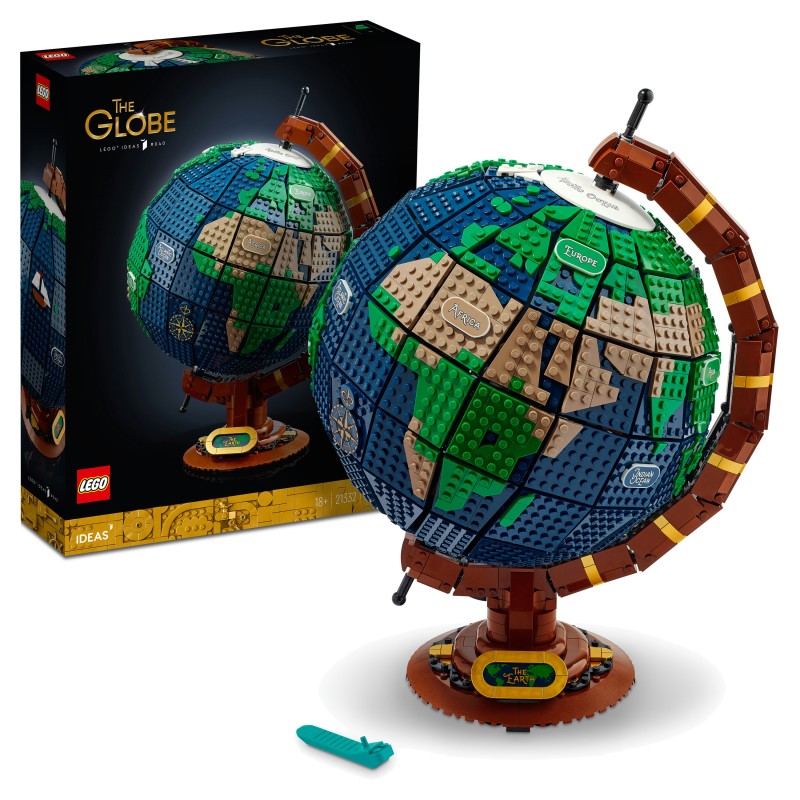 LEGO 21332 Ideas Il Mappamondo - usato istruzioni digitali - senza scatola