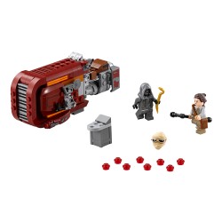 LEGO 75099 Star Wars Rey’s Speeder - Usato con istruzioni senza scatola