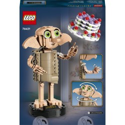 LEGO Harry Potter 76421 Dobby l'Elfo Domestico, Modello Snodabile di Personaggio Iconico, Gioco da Collezione, Regalo 8+ Anni
