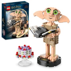 LEGO Harry Potter 76421 Dobby l'Elfo Domestico, Modello Snodabile di Personaggio Iconico, Gioco da Collezione, Regalo 8+ Anni