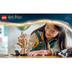 LEGO Harry Potter 76421 Dobby l'Elfo Domestico, Modello Snodabile di Personaggio Iconico, Gioco da Collezione, Regalo 8+ Anni
