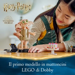 LEGO Harry Potter 76421 Dobby l'Elfo Domestico, Modello Snodabile di Personaggio Iconico, Gioco da Collezione, Regalo 8+ Anni