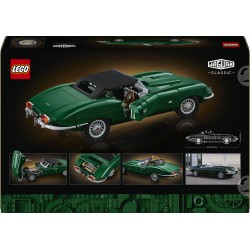 LEGO Icons 11381 Jaguar E-Type, Modellino per Adulti di Auto con Motore 6 Cilindri e Kit di Attrezzi, Regalo da Collezione