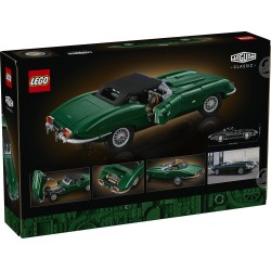 LEGO Icons 11381 Jaguar E-Type, Modellino per Adulti di Auto con Motore 6 Cilindri e Kit di Attrezzi, Regalo da Collezione