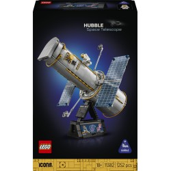 LEGO Icons 11382 Telescopio Spaziale Hubble, Kit di Modellismo STEM 3D per Adulti, Regalo Fai da Te per i Fan dell'Astronomia