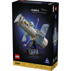 LEGO Icons 11382 Telescopio Spaziale Hubble, Kit di Modellismo STEM 3D per Adulti, Regalo Fai da Te per i Fan dell'Astronomia