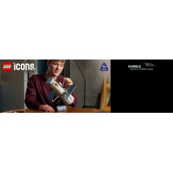 LEGO Icons 11382 Telescopio Spaziale Hubble, Kit di Modellismo STEM 3D per Adulti, Regalo Fai da Te per i Fan dell'Astronomia
