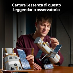 LEGO Icons 11382 Telescopio Spaziale Hubble, Kit di Modellismo STEM 3D per Adulti, Regalo Fai da Te per i Fan dell'Astronomia