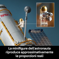 LEGO Icons 11382 Telescopio Spaziale Hubble, Kit di Modellismo STEM 3D per Adulti, Regalo Fai da Te per i Fan dell'Astronomia