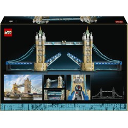 LEGO Architecture 21067 Tower Bridge, Kit Modellismo per Adulti Fai da Te, Miniatura Monumento 3D, Idea Regalo da Collezione