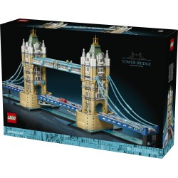 LEGO Architecture 21067 Tower Bridge, Kit Modellismo per Adulti Fai da Te, Miniatura Monumento 3D, Idea Regalo da Collezione