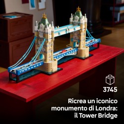 LEGO Architecture 21067 Tower Bridge, Kit Modellismo per Adulti Fai da Te, Miniatura Monumento 3D, Idea Regalo da Collezione