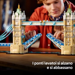 LEGO Architecture 21067 Tower Bridge, Kit Modellismo per Adulti Fai da Te, Miniatura Monumento 3D, Idea Regalo da Collezione