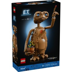 LEGO Ideas 21370 E.T. the Extra-Terrestrial, Kit Modellismo per Adulti con Figura Aliena, Fiori Finti e Mattoncino Luminoso