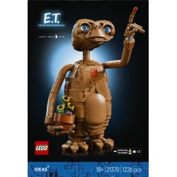 LEGO Ideas 21370 E.T. the Extra-Terrestrial, Kit Modellismo per Adulti con Figura Aliena, Fiori Finti e Mattoncino Luminoso