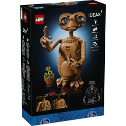 LEGO Ideas 21370 E.T. the Extra-Terrestrial, Kit Modellismo per Adulti con Figura Aliena, Fiori Finti e Mattoncino Luminoso