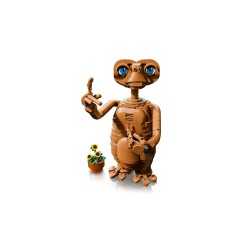 LEGO Ideas 21370 E.T. the Extra-Terrestrial, Kit Modellismo per Adulti con Figura Aliena, Fiori Finti e Mattoncino Luminoso