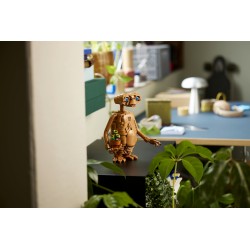 LEGO Ideas 21370 E.T. the Extra-Terrestrial, Kit Modellismo per Adulti con Figura Aliena, Fiori Finti e Mattoncino Luminoso