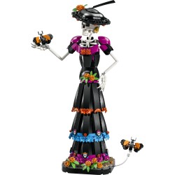 LEGO Ideas 21372 La Catrina, Kit Modellismo per Adulti con Scheletro, Fiori Finti e Farfalle Monarca, Idea Regalo Fai da Te