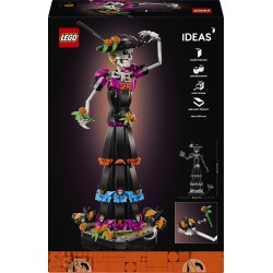 LEGO Ideas 21372 La Catrina, Kit Modellismo per Adulti con Scheletro, Fiori Finti e Farfalle Monarca, Idea Regalo Fai da Te