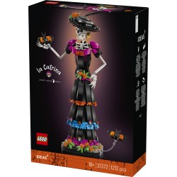 LEGO Ideas 21372 La Catrina, Kit Modellismo per Adulti con Scheletro, Fiori Finti e Farfalle Monarca, Idea Regalo Fai da Te