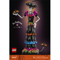LEGO Ideas 21372 La Catrina, Kit Modellismo per Adulti con Scheletro, Fiori Finti e Farfalle Monarca, Idea Regalo Fai da Te