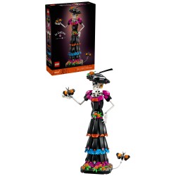 LEGO Ideas 21372 La Catrina, Kit Modellismo per Adulti con Scheletro, Fiori Finti e Farfalle Monarca, Idea Regalo Fai da Te