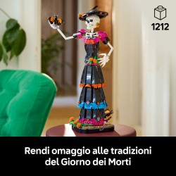 LEGO Ideas 21372 La Catrina, Kit Modellismo per Adulti con Scheletro, Fiori Finti e Farfalle Monarca, Idea Regalo Fai da Te