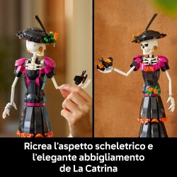 LEGO Ideas 21372 La Catrina, Kit Modellismo per Adulti con Scheletro, Fiori Finti e Farfalle Monarca, Idea Regalo Fai da Te