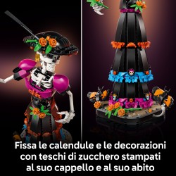 LEGO Ideas 21372 La Catrina, Kit Modellismo per Adulti con Scheletro, Fiori Finti e Farfalle Monarca, Idea Regalo Fai da Te