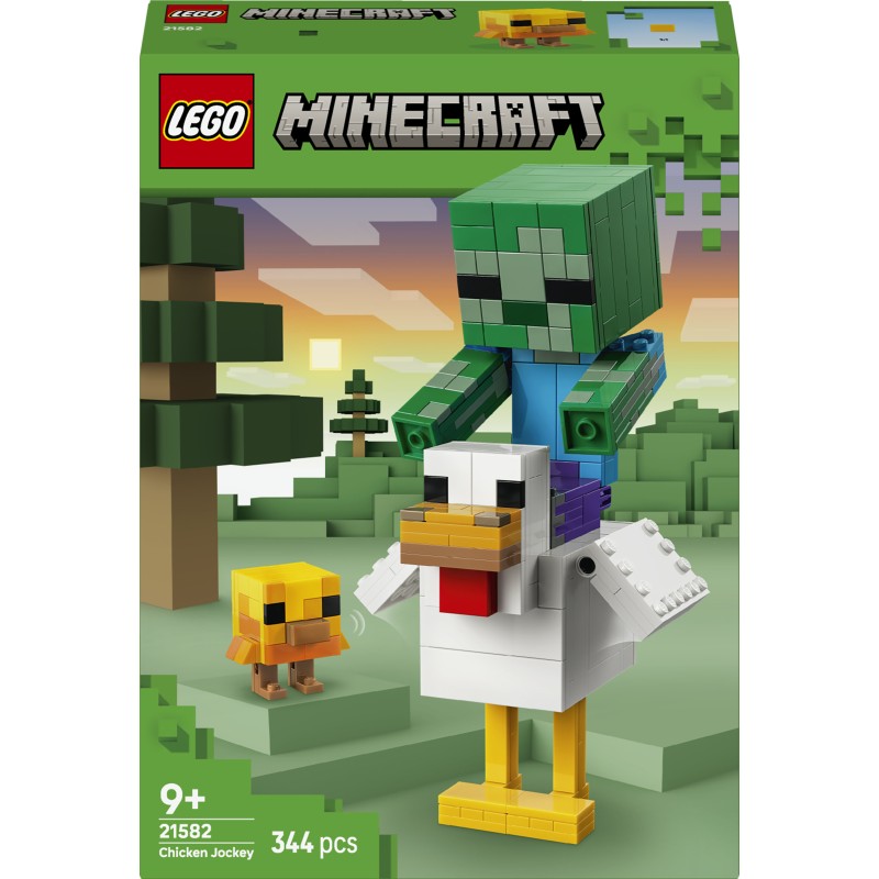 LEGO Minecraft 21582 Fantino di Polli, Giocattolo 3D con 3 Personaggi, Decorazione Cameretta, Regalo per Gamer e Bambini 9+